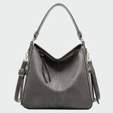 Bolso hobo de cuero clásico