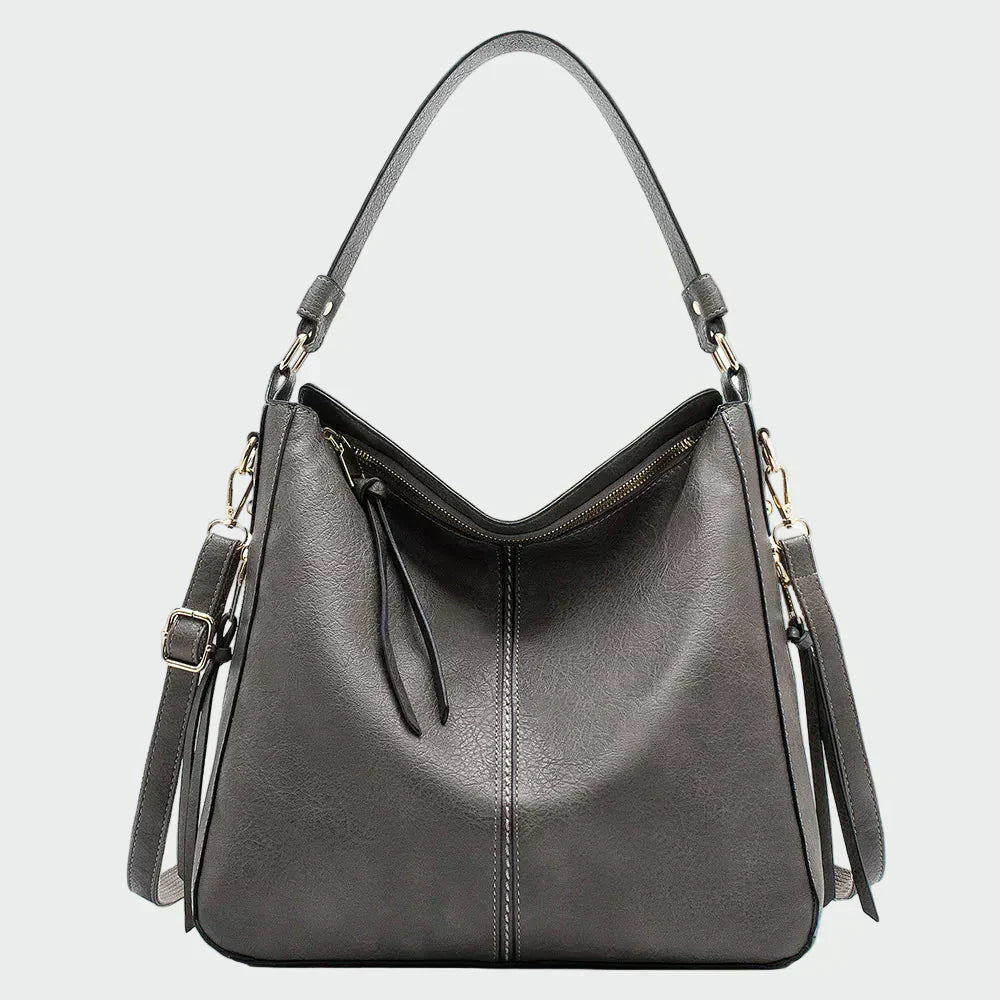 Bolso hobo de cuero clásico