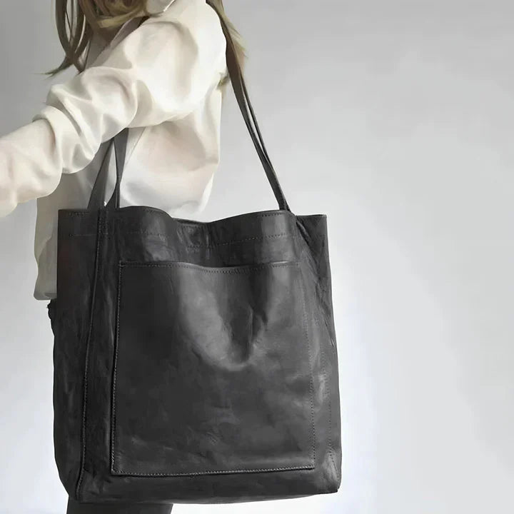 Elle - Bolsa de hombro clásica de piel