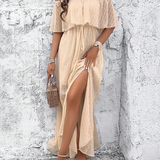 Beatriz - Vestido maxi con hombros al descubierto