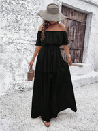 Beatriz - Vestido maxi con hombros al descubierto