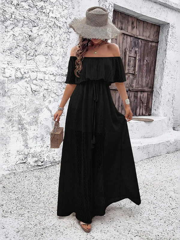 Beatriz - Vestido maxi con hombros al descubierto