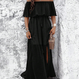 Beatriz - Vestido maxi con hombros al descubierto