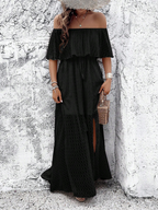 Beatriz - Vestido maxi con hombros al descubierto