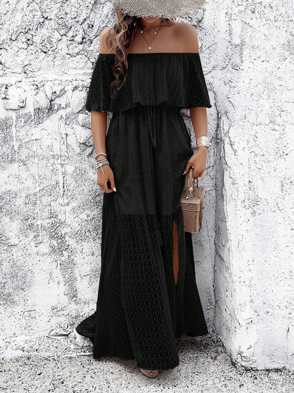 Beatriz - Vestido maxi con hombros al descubierto