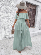 Beatriz - Vestido maxi con hombros al descubierto