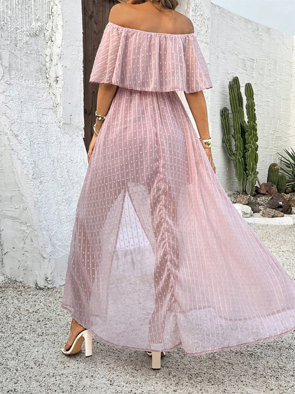 Beatriz - Vestido maxi con hombros al descubierto