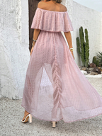 Beatriz - Vestido maxi con hombros al descubierto