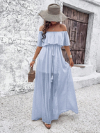Beatriz - Vestido maxi con hombros al descubierto