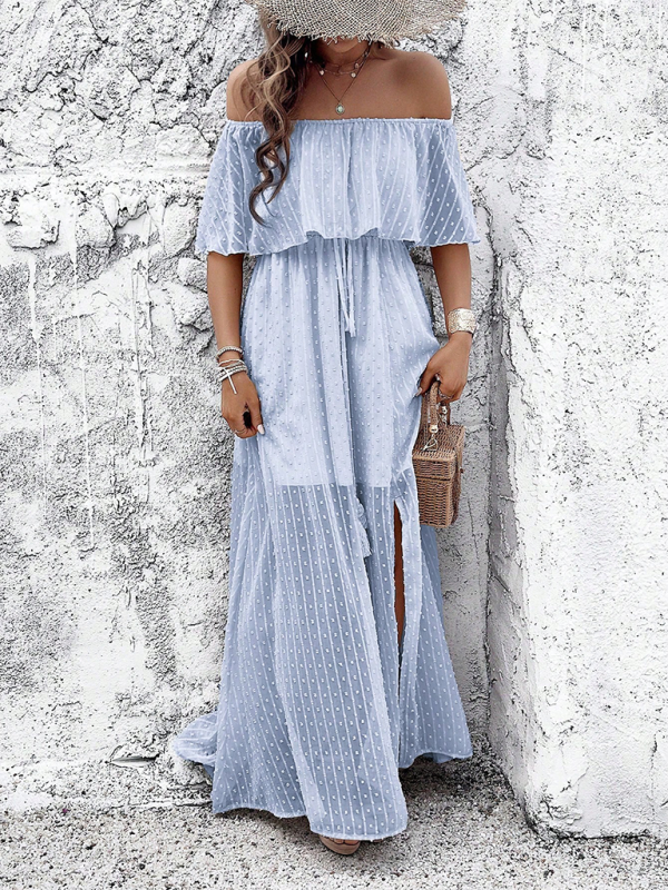 Beatriz - Vestido maxi con hombros al descubierto