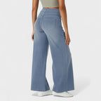 Irene - Pantalones de mezclilla de corte ancho