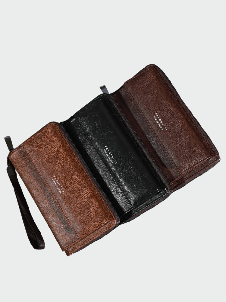 Cartera de cuero atemporal