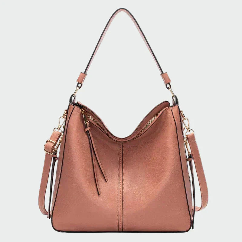 Bolso hobo de cuero clásico