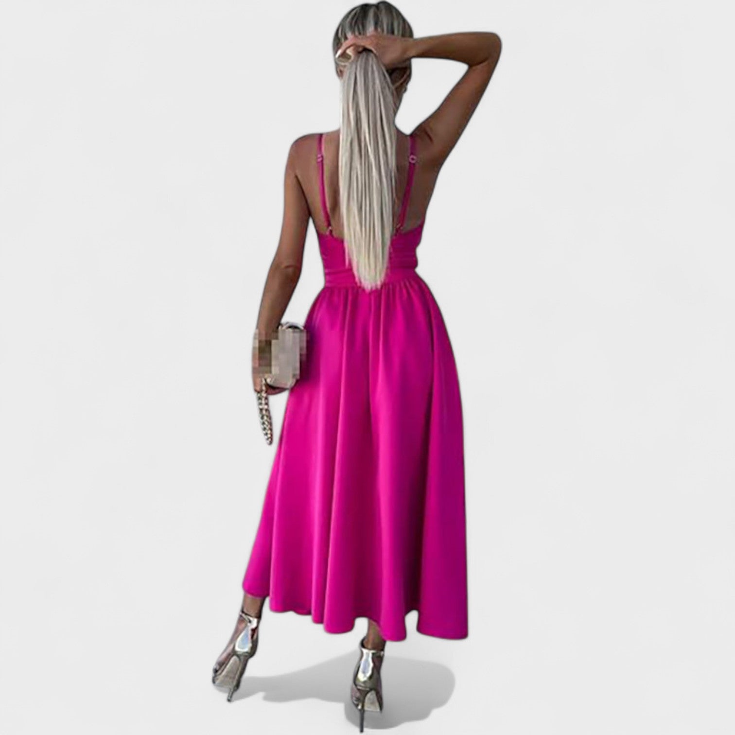 Cielo - Vestido Midi con Abertura