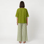 Clara - Conjunto de Lino Túnica y Pantalones Rayas