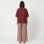 Clara - Conjunto de Lino Túnica y Pantalones Rayas